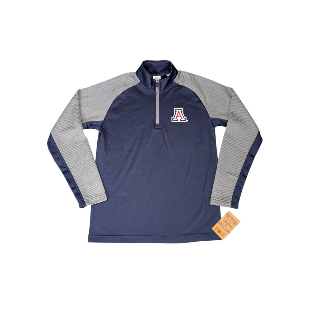 Rivalry Threads Arizona Wildcats Mens Small Navy Blue Quarter Zip Pullover NWT